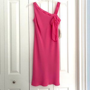 Evan Picone Pink Cocktail Prom Homecoming Dress Asymmetrical Size 4 NWT